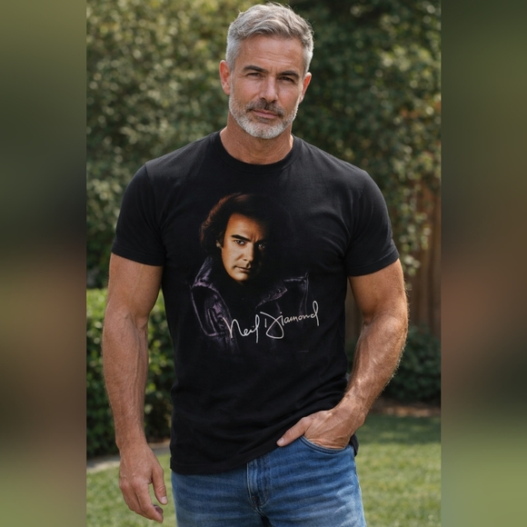 🎵 Neil Diamond 1996 Concert T Shirt Large